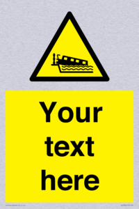 Custom warning grounding narrow boat on lock cill